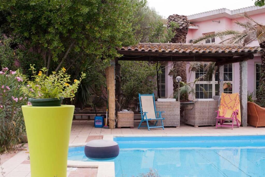 Big Relax Apartment With Swimming Pool And A Peaceful Garden In A Private Villa Sestu Kültér fotó